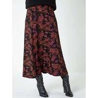 Ditsy Floral Jersey Skirt - Ladies Roman Originals Women