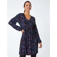 Roman Floral Print Stretch Jersey Dress for Women UK - Ladies