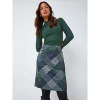 Roman Originals Women Checked Short Pencil Skirt