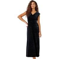Glitter Velvet Maxi Dress For Women UK - Ladies Roman Originals
