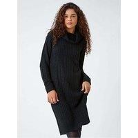 Roman Roll Neck Knitted Jumper Dress for Women UK - Ladies