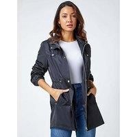 Roman Shower Resistant Longline Jacket 18 female