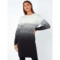Roman Button Detail Knitted Stretch Dress Women UK Ladies Autumn Winter