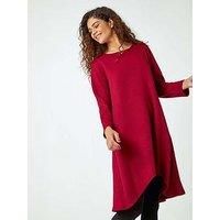 Roman Ribbed Asymmetric Stretch Dress for Women UK - Ladies