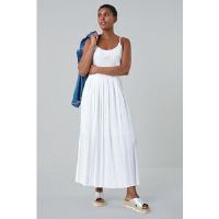 Roman Lace Bodice Shirred Midi Dress 20 female