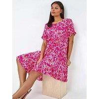 Tropical Print Tiered Pocket Dress - Ladies Roman Originals Women