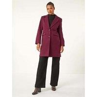 Roman Tailored Single Breasted Coat 14 female