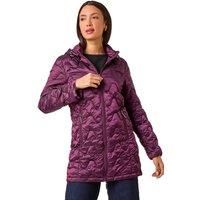 Roman Wave Quilted Puffer Hooded Coat 12 female