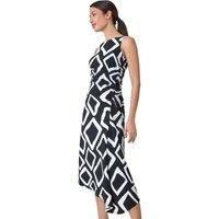 Geometric Asymmetric Midi Stretch Dress for Women UK - Ladies Roman