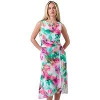 Roman Petite Floral Midi Wrap Dress 14 female