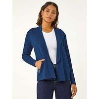 Roman Knitted Zip Detail Jacket 10 female