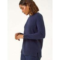 Roman Women's Plain Soft Crew Neck Jumper in Midnight | Size: 12