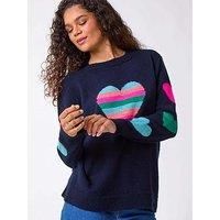 Roman Multi Heart Detail Longline Jumper 18 female