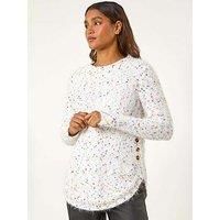 Roman Nep Curved Hem Jumper 12 female