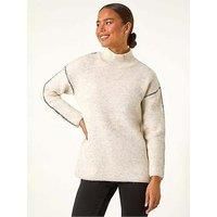 Roman Petite Contrast Stitch Knit Jumper 8 female