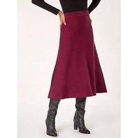 Roman Knitted Midi Stretch Skirt 10 female
