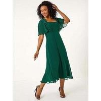 Roman Petite Hotfix Detail Midi Dress 8 female