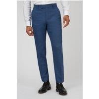 Antique Rogue Slim Fit Blue Texture Men's Trousers