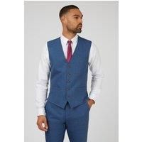 Blue Texture Waistcoat