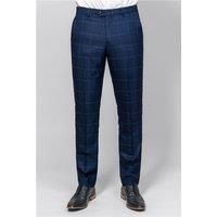 Marc Darcy Edinson Navy Sky Check Men's Trousers