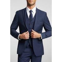 Premium Blue Panama Slim Suit Jacket