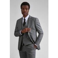 Ted Baker Miken Grey Check Slim Fit Men's Suit Jacket by Suit Direct