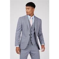 Farah Carson Blue Berry Overcheck Three Piece Men's Suit Jacket