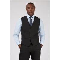 Limehaus Men's Slim Fit Waiscoat in Black | Size: 44R