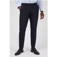 Limehaus Navy Blue Slim Fit Men's Trousers