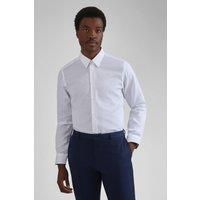 White Ted Baker Mens Slim Fit Shirt, Long Sleeve by Suit Direct