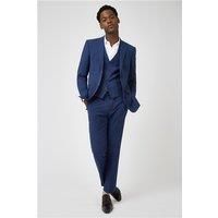 Limehaus Blue Linen Men's Suit Jacket