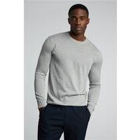 Limehaus Knitted Crew Neck Jumper Grey