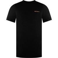 Ben Sherman Men/'s Script Logo T-Shirt in Black