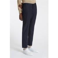 Farah Navy Blue Twill Stretch Men's Trousers