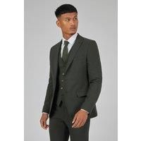 Farah Jasper Deep Moss Green Men's Slim Fit Suit Jacket