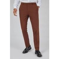Farah Lars Tobacco Semi Plain Brown Men's Trousers