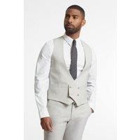 Racing Green Taupe Semi Plain Waistcoat