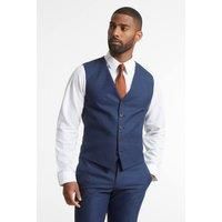 Racing Green Blue Tonal Berry Check Waistcoat