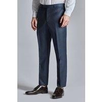 Ted Baker Regular Fit Crux Deep Blue Check Men's Suit Trousers by Suit Direct