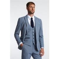 Marc Darcy Slim Fit Bromley Sky Blue Check Men's Suit Jacket