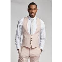 Light Pink Plain Scoop Waistcoat