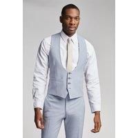 Cloud Blue Slim Scoop Waistcoat