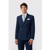 Limehaus Blue Slim Fit Double Breasted Double Breasted Men's Suit Jacket