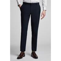Limehaus Tailored Fit Navy Blue Men's Trousers