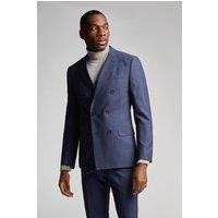 Antique Rogue Slim Fit Navy Blue Scratch Double Breasted Men's Suit Jacket