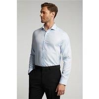 Blue Alexandre of England Mens Shirt, Long Sleeve, Egyptian Cotton, Tailored Fit