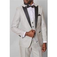 Marc Darcy Spencer Stone Tuxedo Beige Men's Slim Fit Suit Jacket