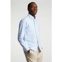 Blue Limehaus Mens Oxford Regular Fit Shirt, Long Sleeve by Suit Direct