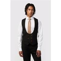 Texture Double Breasted Waistcoat