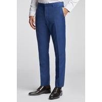 Ted Baker Slim Fit Cobalt Sharkskin Men's Trousers, Blue